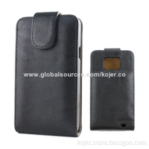 PU Leather Mobile Phone Cases for Samsung i9300 with Magnetic Flap, OEM Orders Welcomed